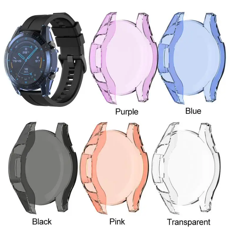 Чехол для часов Huawei Watch GT 2 46 мм мягкий силиконовый защитный чехол из ТПУ защитная