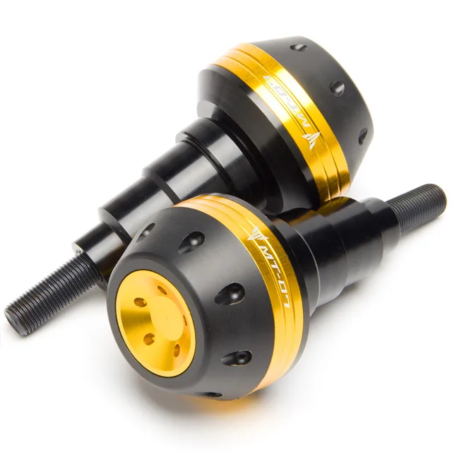 With LOGO MT07/MT09 Motorcycle Aluminum Frame Sliders Crash Falling Protector For Yamaha MT-07 MT 07 2021 MT-09 MT 09 2014-2020 MT07 Gold