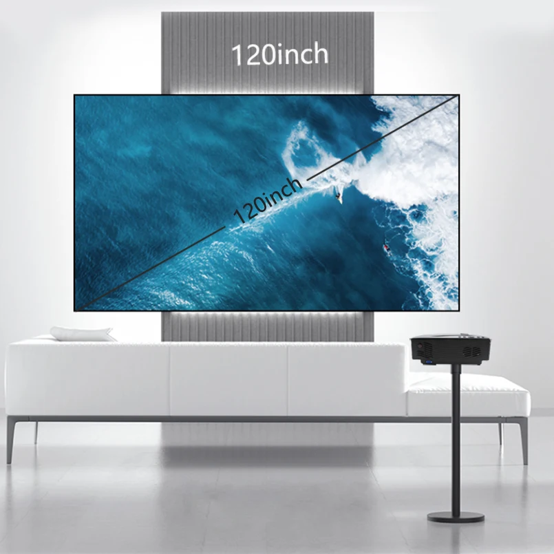 Мини проектор для домашнего кинотеатра Android HD 720P|Проекторы кинотеатра| |
