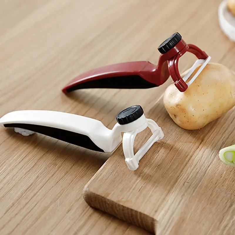 Vacclo кухонная креативная вращающаяся на 180 ° керамическая Дыня Овощечистка для дома, не повреждает руки, фруктовый строгание, кухонные аксессуары, нож