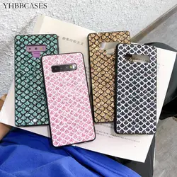 YHBBCASES Bling чешуя Русалки Чехлы для samsung Note 10 8 9 блестки с рисунком рыбы чехол для samsung Galaxy S8 S9 S10 Plus