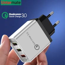 3 порта USB настенное зарядное устройство QC3.0 быстрое зарядное устройство s 5 V/2.4A 18W Быстрая зарядка для samsung Xiaomi huawei iPad iPhone Micro type-C кабель