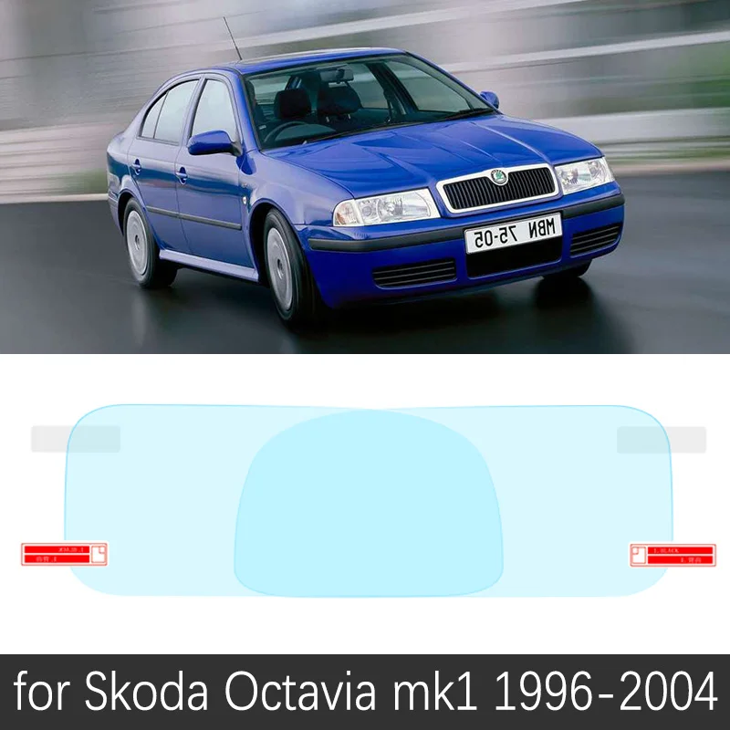 Для Skoda Octavia 1 2 3 A5 A7 MK1 MK2 MK3 1U 1Z 5E полное покрытие зеркало заднего вида противотуманные непромокаемые противотуманные пленки аксессуары - Название цвета: Octavia 1996-2004