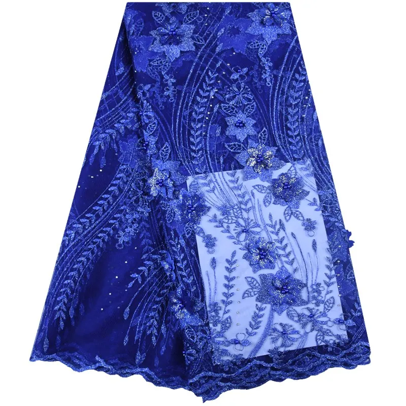 Hitarget африканские кружевные платья для женщин традиционная базенская одежда ткань Африканский Средний цветочный рукав дизайн платье WY2347 - Цвет: 13