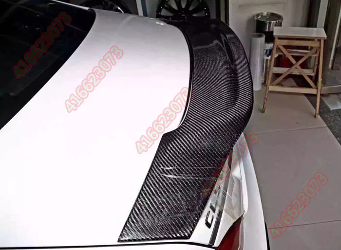 Подходит для Mercedes-Benz W218 CLS63 AMG Renntech CLS320 300 углеродного волокна задний спойлер заднее крыло
