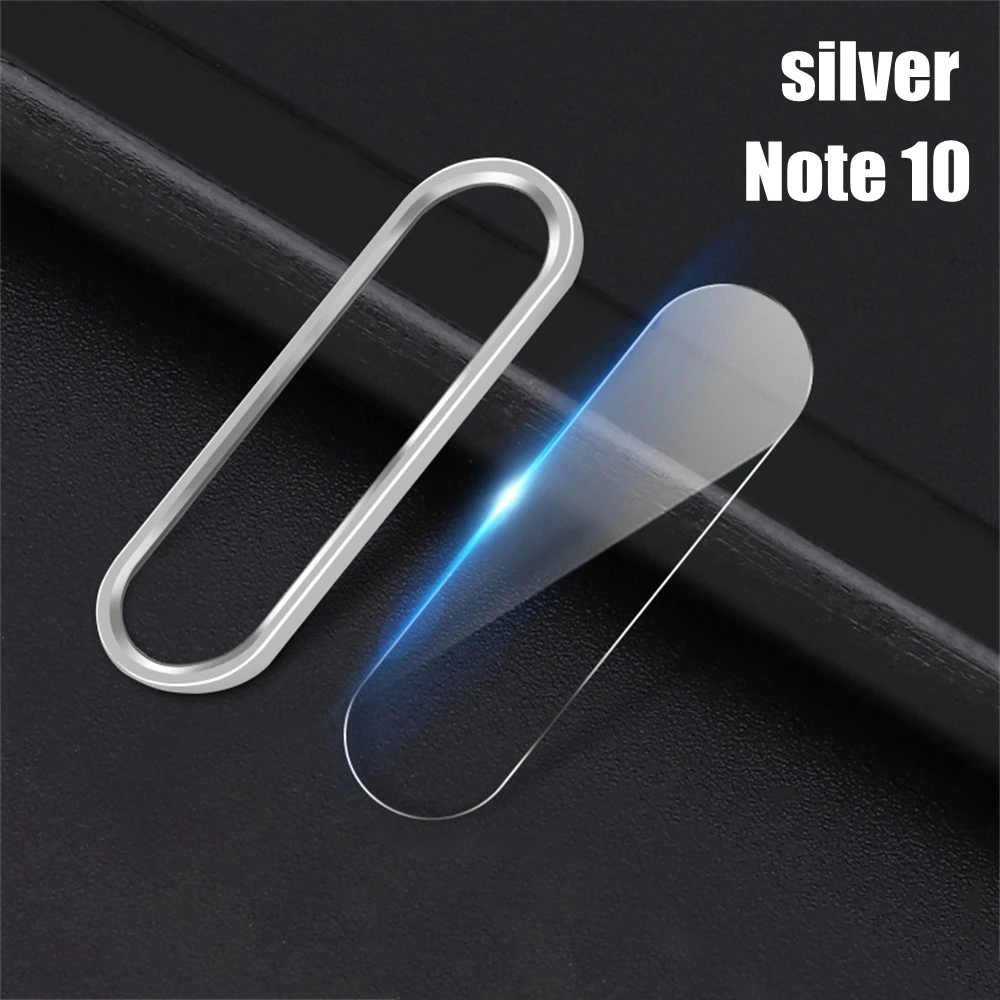 10 silver Новое кольцо для объектива камеры 1 шт. Защитные пленки для экрана из закаленного стекла чехол для samsung Galaxy Note 10/Note 10+ аксессуары - Цвет: 10 silver