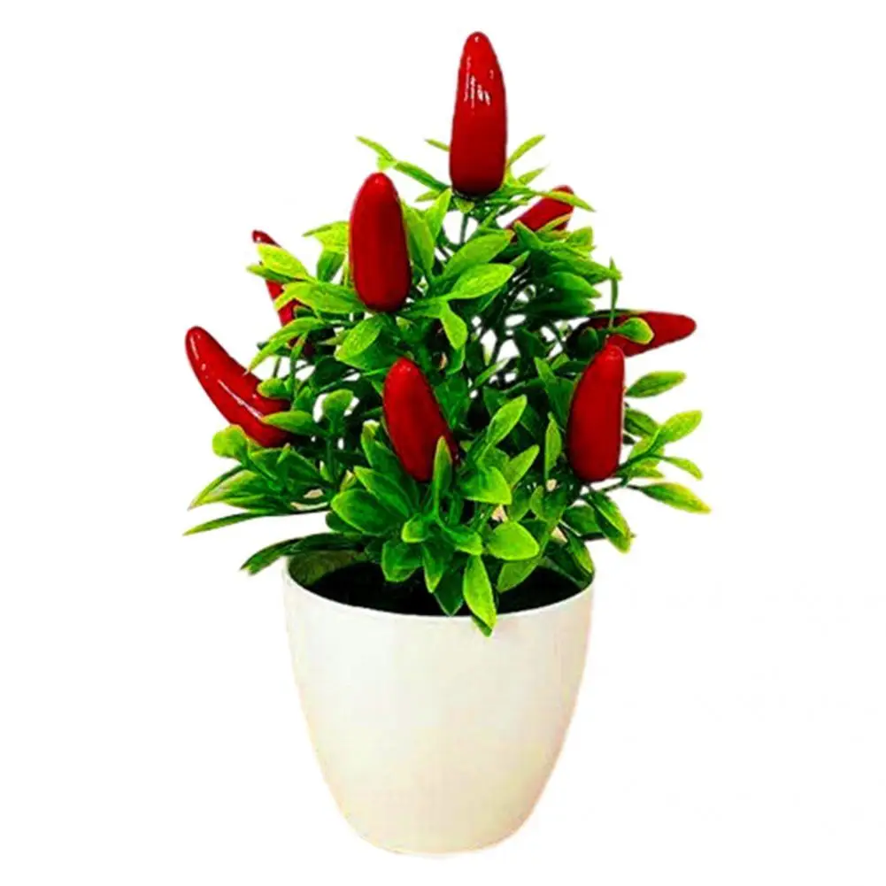 Stunning Decorative Simulation Poted Plants Plastic Simulated Bonsai Mini Orange Pomegranate Tree for Parterre | Дом и сад