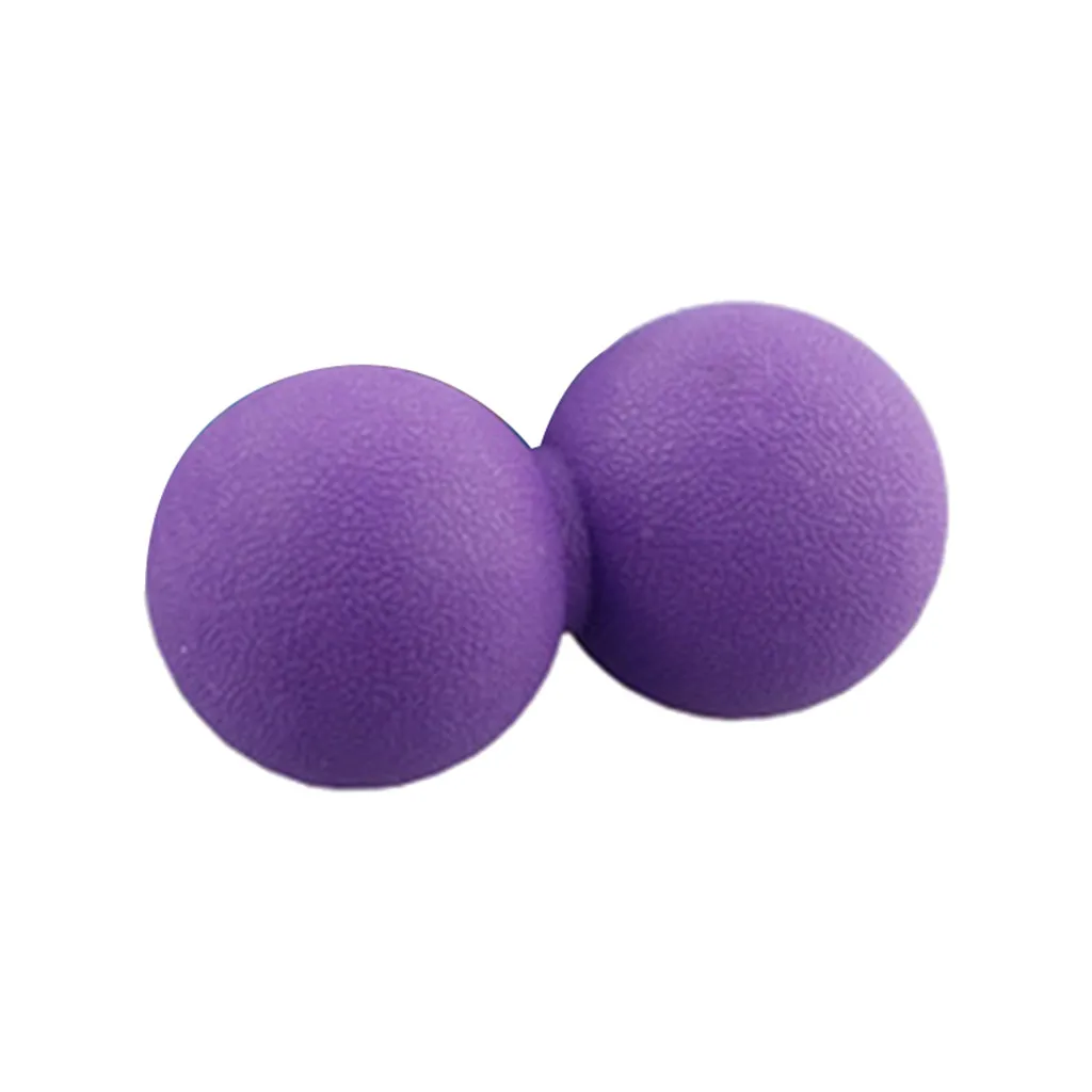 Purple Напольное и спортивное оборудование массажный шар арахис Массажный мяч двойной, для Лакросса шаровой триггер точечная боль антистресс дропшиппинг - Цвет: Purple