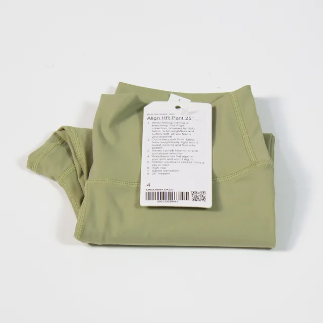 Lulu Classic3.0 Buttery Soft High Waist Yoga Legging Women Sports Pant Tight High-rise Squat Proof  Fitness Clothing Custom Logo Rosemary green