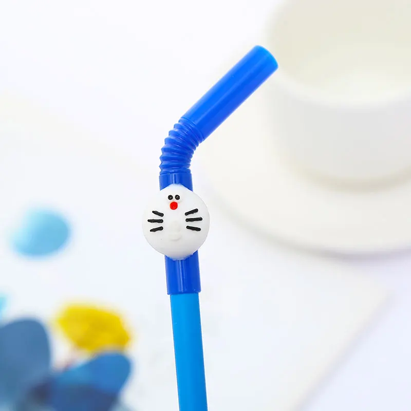 Креативная гелевая ручка с котом и кроликом из мультфильма для письма, канцелярские принадлежности для магазина, Kawaii, школьные, офисные, стационарные, 0,5 мм - Цвет: Doraemon 1pc