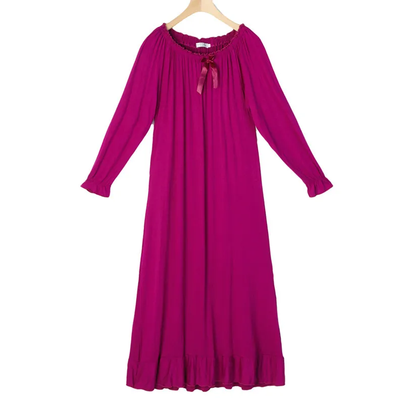women nightgown High Quality women Tempting sleepwear lingerie Modal cotton sleep dress sexy long nighties new pijama
