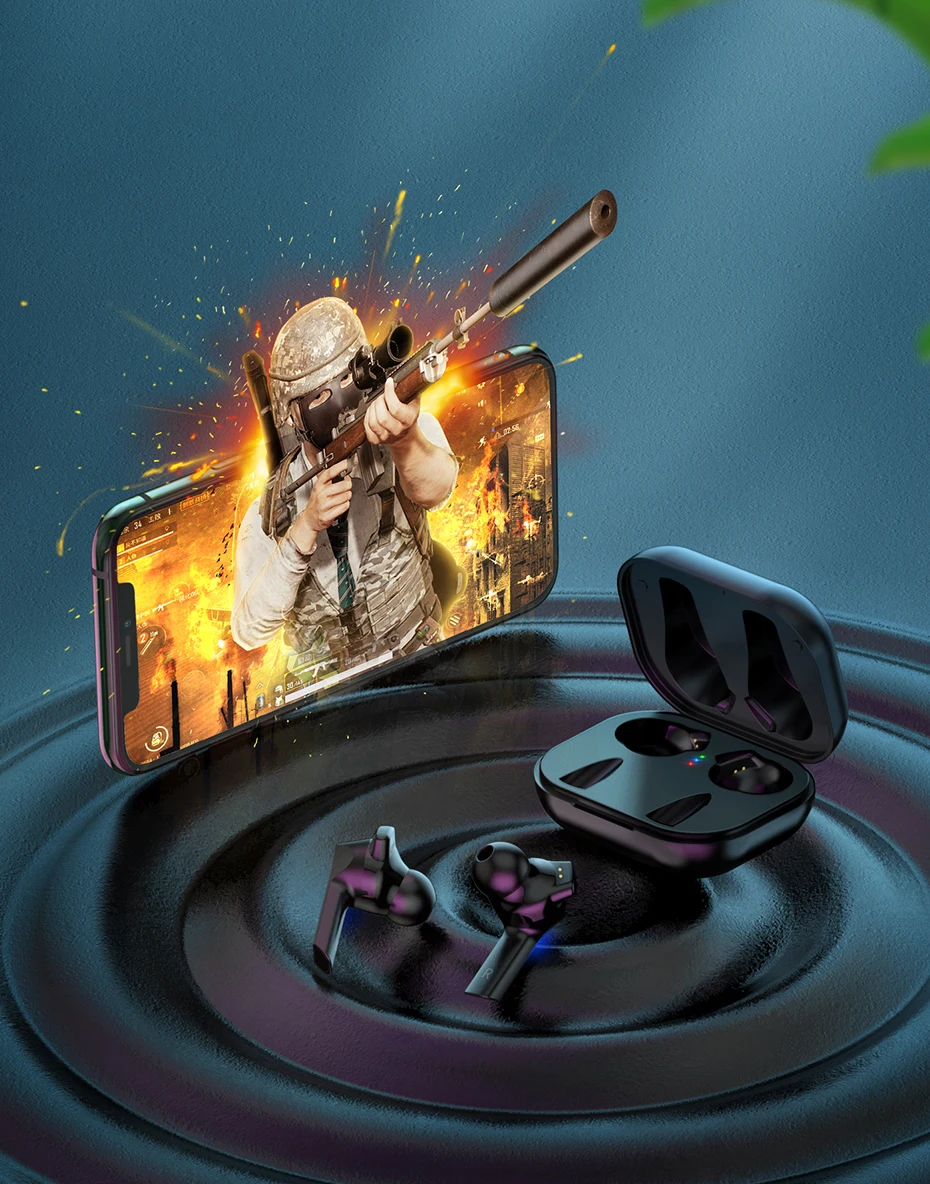 Fone de Ouvido Inteligente sem Fio Tws sem Fio Hoco Bluetooth Controle Toque Fones 3d Estéreo Baixo Gaming Esporte Tws 5.0 8 Hoco tws tws sem fio bluetooth fone