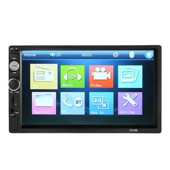 

Hot 2 Din Car Radio 7 inch HD Touch Scree Bluetooth Double Din Car Radio MP5 Player Multimedia Radio Entertainment USB/TF FM Aux
