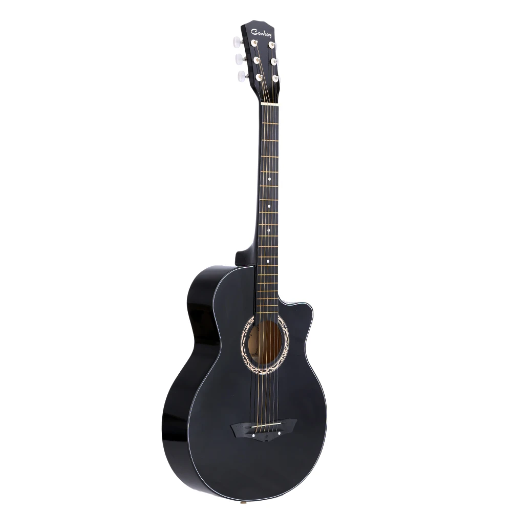 3" Акустическая фолк 6-струнная гитара для начинающих студентов подарок - Color: Black