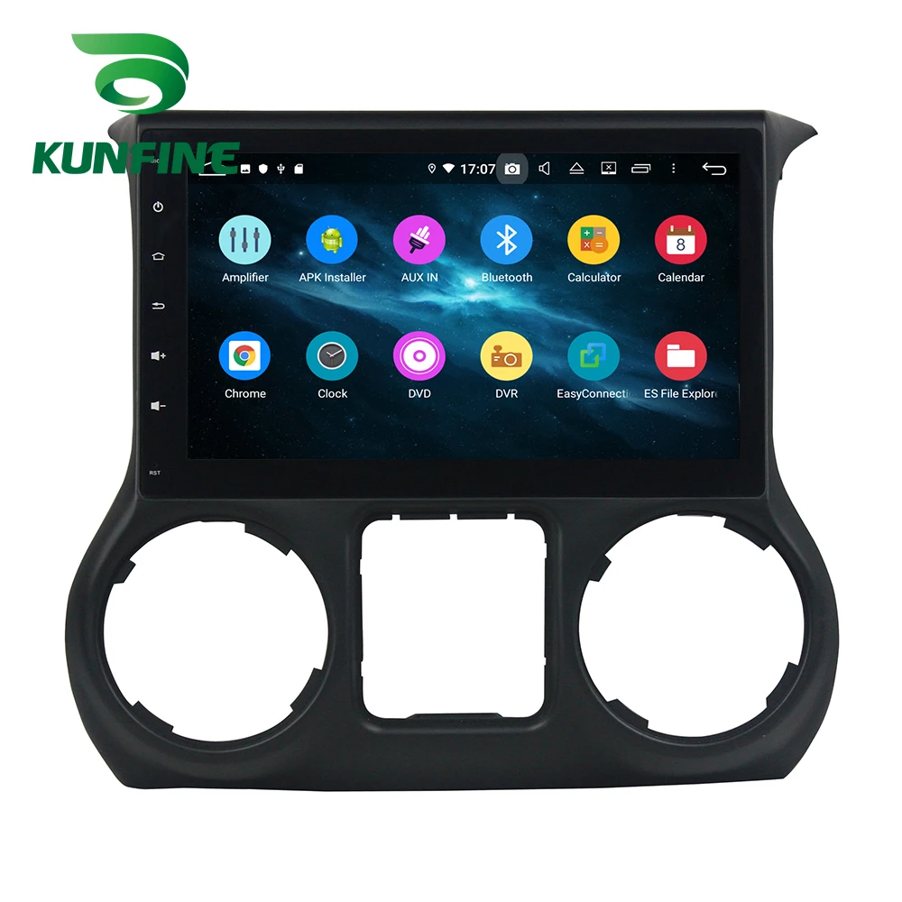 Best Android 9.0 Octa Core 4GB RAM 64GB Rom Car DVD GPS Multimedia Player Car Stereo Deckless For JEEP Wrangler Radio WIFI 5
