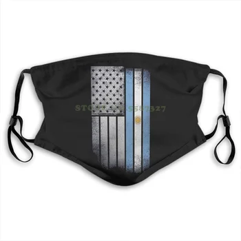 

Face Mask Argentinan American Flag Usa Argentina Flag Anti Dust With Filter For Men For Women Kids Girl Boy Teens Masks