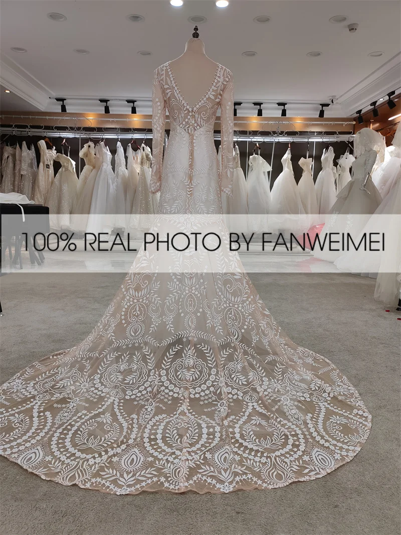 #4055 2 piece in 1 BOHO bohemian long sleeve destination Wedding Dress pre wedding shoot post Bride Gown bridal dresses Wedding Dresses