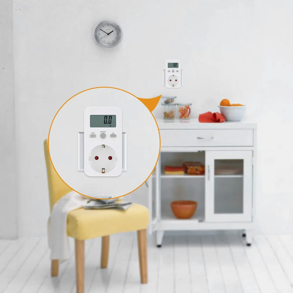 

Power Meters Plug-in Digital Electrical Instruments LCD Energy Monitor Power Meter Electricity Electric Usage Monitoring Socket