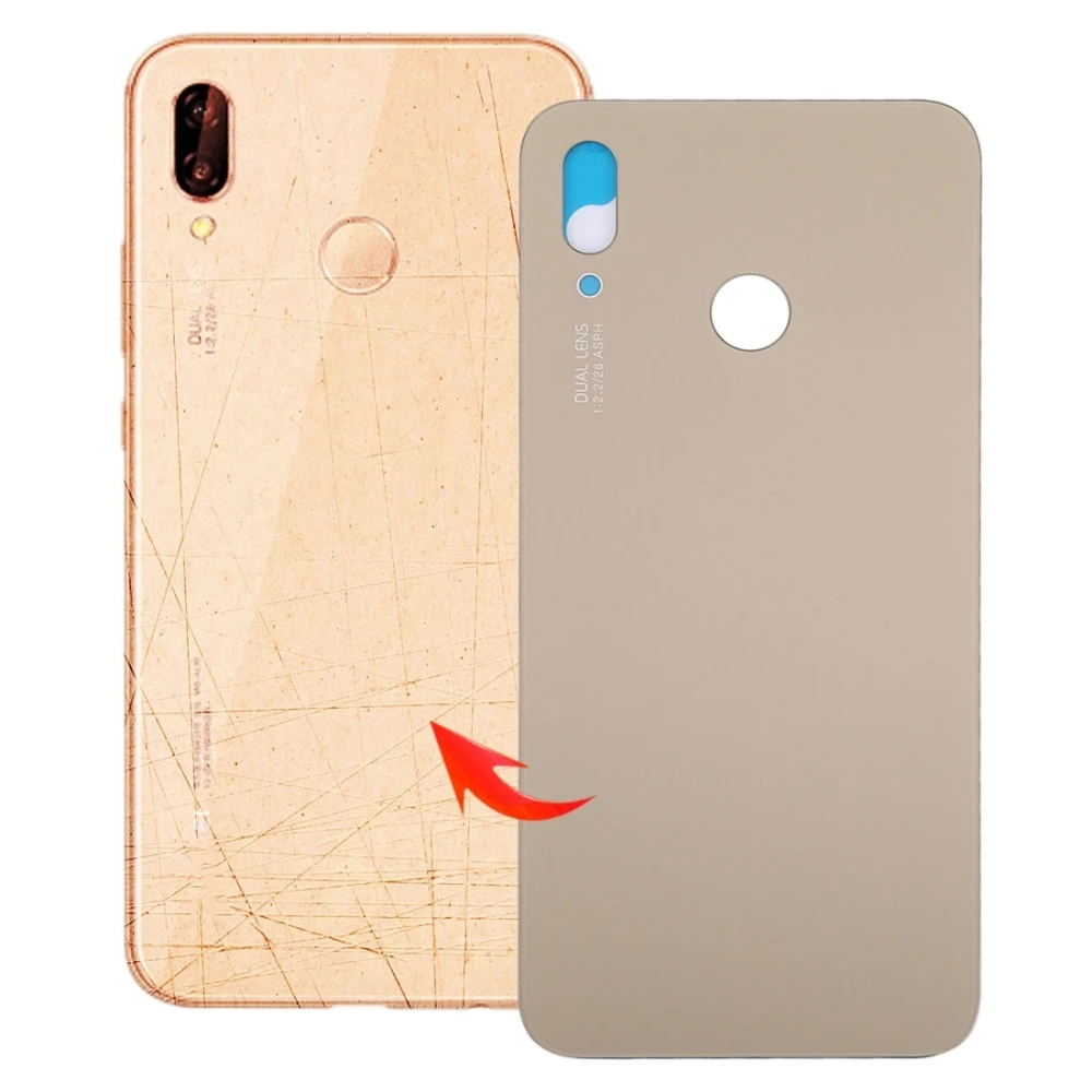 Запасные части для задней крышки телефона для huawei P20 Lite - Цвет: Золотистый