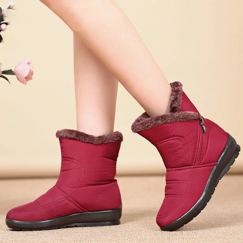 Women Boots 2020 News Hot Sale Winter Female Non-Slip Women's Winter Shoes Large Size Women's Ankle Boots Zapatos De Mujer