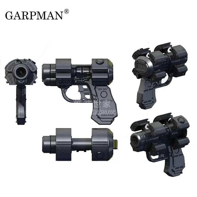 20cm 1:1 Gantz Killing City X Gun Perspective Gun 3D Paper Model Toy 1