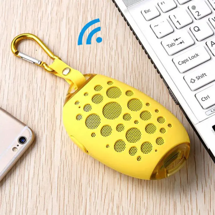Мини беспроводной Bluetooth динамик стереоколонка для улицы с микрофоном крюк IP54 Водонепроницаемый SP99