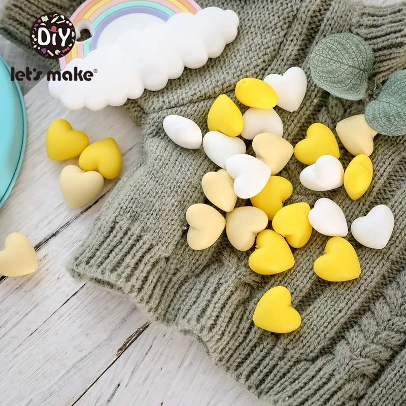 Let'S Make, 100 шт, детский прорезыватель, силиконовый цветной наконечник, товары для ухода за полостью рта, детский силиконовый Прорезыватель