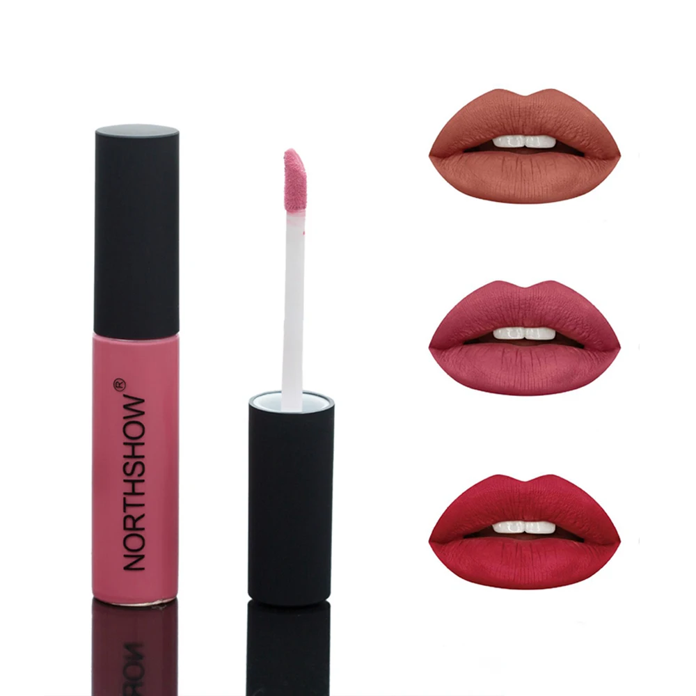 

Fashion 12 Colors Matte Liquid Listick Velvet Makeup Waterproof Long Lasting Nude Lipstick for Women Party Makeup Beauty