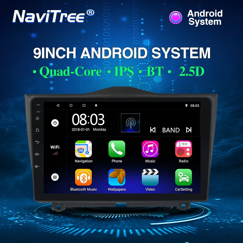 2DIN ram 1G+ rom 16G Android 9,0 gps навигация Мультимедиа для Лада ВАЗ гранта крест радио 2.5D 9 дюймов емкостный экран