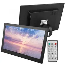 12,5 дюймов 16:9 1920*1080 HD металлическая цифровая фоторамка Электронные часы видеоплеер с пультом дистанционного управления для празднования дня рождения подарки