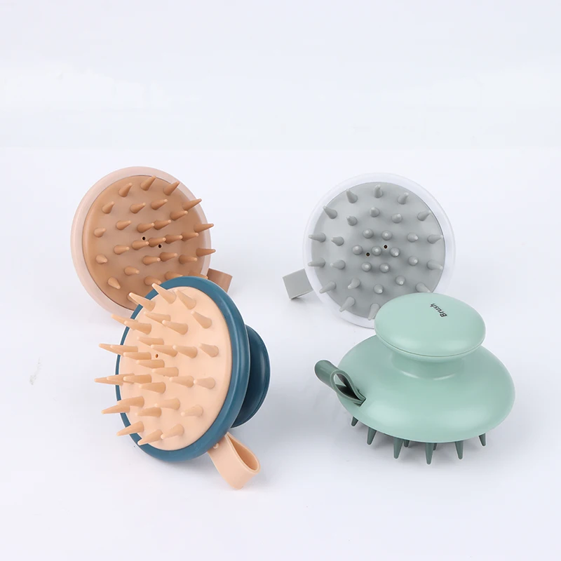 1pcs Multifunctional Head Massager 4 Colors Handheld Massage Brush Head Body Scalp Massage Brush Comb Hair Cleaning Comb