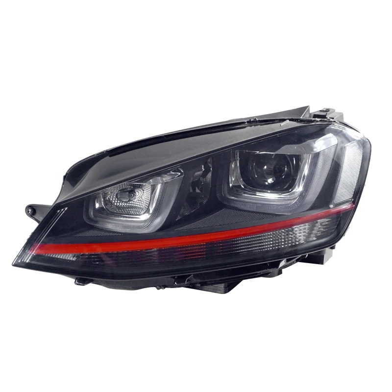 Автомобильный Стайлинг для Golf 7 фары Golf7 двойной U DRL светодиодный фонарь 2013- динамический сигнал поворота H7 D2H Hid биксеноновый луч