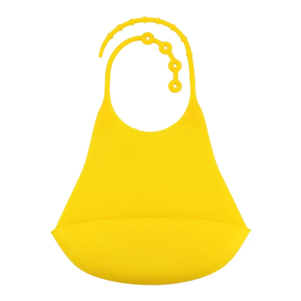 Adults Silicone Bib for Women and Men- Waterproof Mealtime Clothing Protector with Deep Food Catcher Pocket    