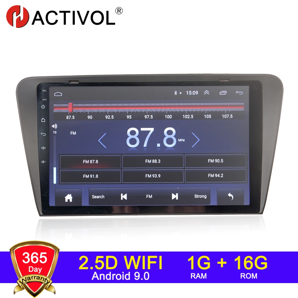 4G wifi 2G 3 2G Android 9,0 2 din автомагнитола для SKODA OCTAVIA- автомагнитола автомобиля аудио автомагнитола стерео - Цвет: Wifi 1G 16G