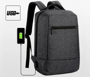 

USB charging Backpack 15.6 inch Laptop Rucksack Backbag Mochilas Male bagpack Fashion Business leisure travel Backpack