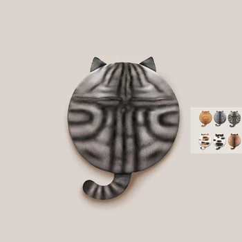 

Round Cat Back Plush Suffed Toys Memory Cotton Cushion 40cm Squishy Rug Slow Rising Cute Kitten Offfice Animal Pad Car Girls Mat