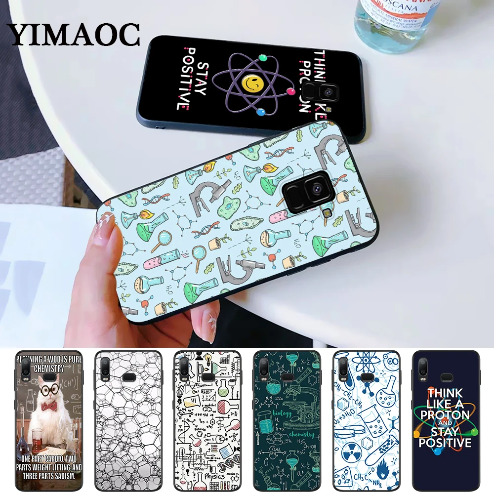 Biology and Chemistry Silicone Case for Samsung A3 A5 A10S A30S A50S A6 Plus 2018 A7 A8 A9 A10 A30 A40 A50 A60 A70 J6 |