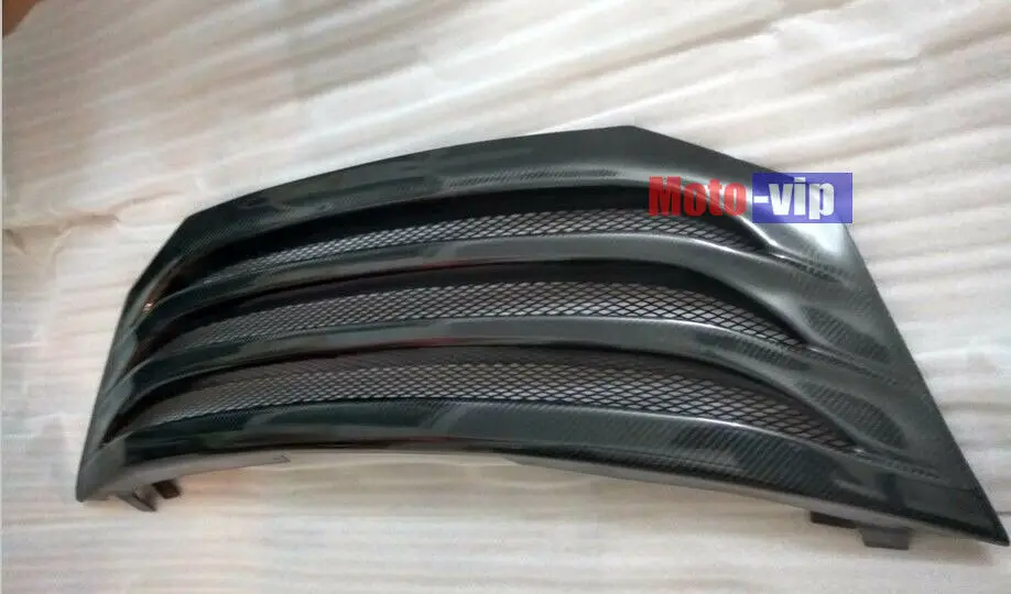 Подходит для Honda Crosstour 2009 2010 2011 2012 Высокое качество Натуральная углеродное волокно передний бампер решетка крышка