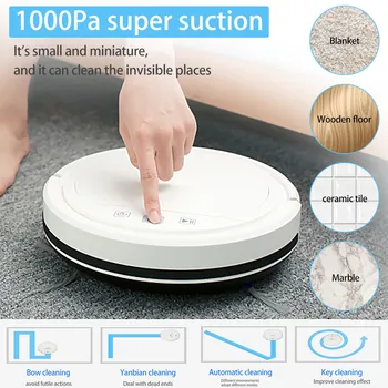 

Rechargeable Smart Robot Three In One Cleaner Automatic Sweeping Mopping Machine Sweeper Floor Sweeping Remover Cleaning#E35