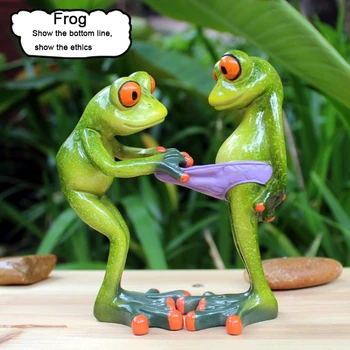 

Creative Frog Statue Resin Decoration Gardening Gentleman Animal Personality Cute Ornament Office Desktop Decoration Craft Gift