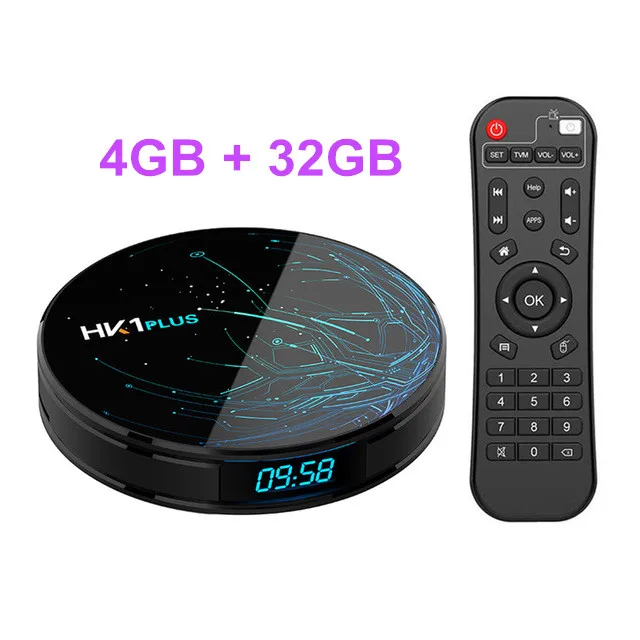 4 Гб 64 Гб HK1 Plus Android 9,0 ТВ BOX Amlogic S905X2 4 ядра, Wi-Fi, BT4.0 H.265 4K Youtube Google Play Смарт ТВ коробка PK X96 MAX X2 - Цвет: 4G 32G