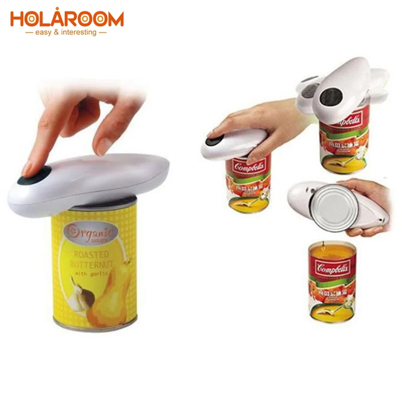 

Holaroom Innovative Electric Tin Opener One Touch Jar Opener Practical Can Bottle Opener Automatic Jar Openers Kitchen Gadgets