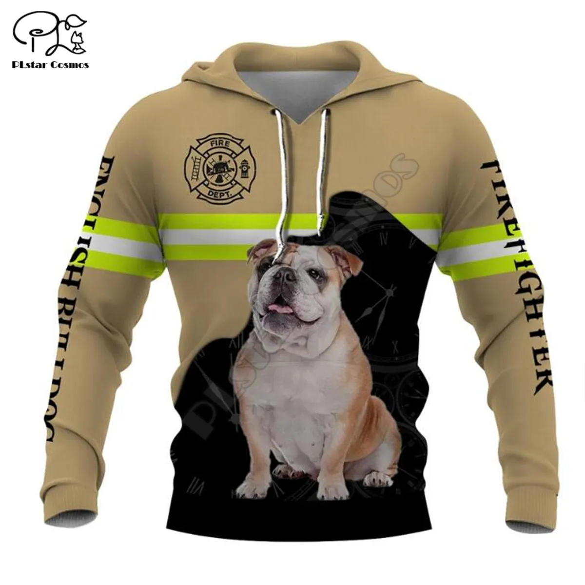 

PLstar Cosmos Mens for women funny jacket Firefighting Pug hoodies 3D printed Hoodie Casual animal zip hoodies drop shipping