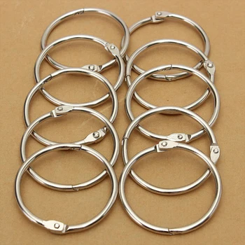

Peerless 10 Pcs/lot 19mm-75mm Scrapbooking Binder Album Calendar For Notebook Silver Loose-leaf Split Metal Hinged Rings