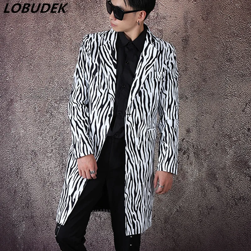 long length blazer mens