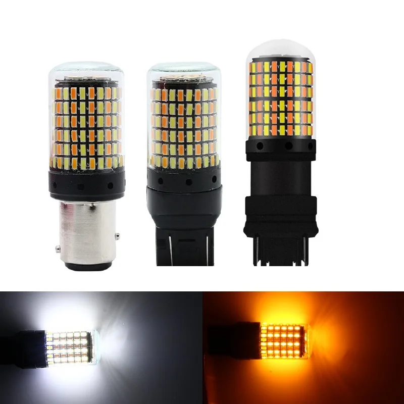 1 шт. 168smd Canbus 1157 Led Bay15d P21/5w T20 7443 T25 3157 лампа для стоп-сигнала светильник ворота белый