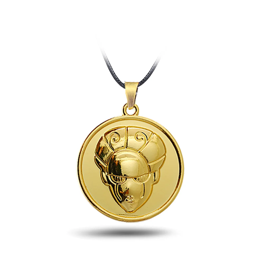 Leather necklace-4 Мультяшные ювелирные изделия колье ожерелье щит Подвески JOJOS причудливый Кулон "Приключение" Круглый убийца королева Шарм ожерелье s мужские подарки - Окраска металла: Leather necklace-4