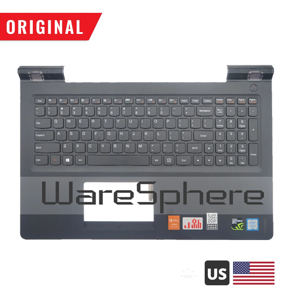 Чехол для lenovo IdeaPad 700 700-15ISK 700-15 верхний чехол с клавиатурой 5CB0K85929 5CB0L03549 черный