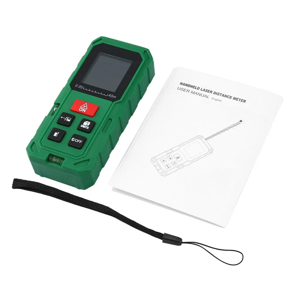

Handheld Laser Distance Meter Portable Digital Laser Range Finder With LCD Backlight Display Professional Measurement Tool