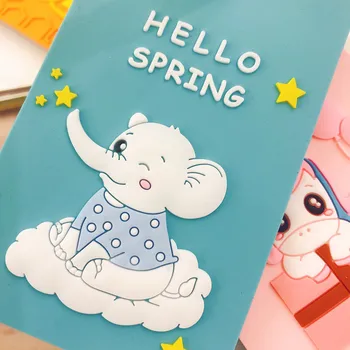 

Creative PVC Soft Rubber Luggage Tag Lovely Cartoon Boarding Pass Silica Gel Bus Card Set Travel Pass